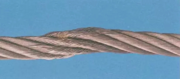 起重機鋼絲繩紐結(逆向)應該立即報廢