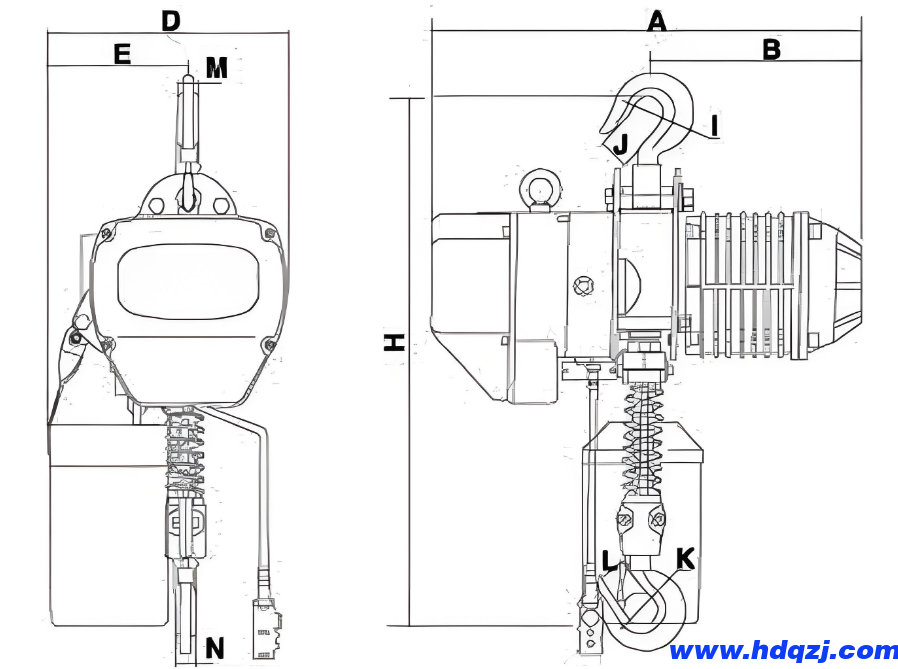 掛鉤式電動葫蘆 掛鉤式電動葫蘆