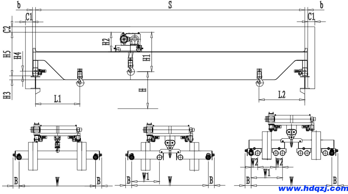 歐式雙梁橋式起重機 歐式雙梁橋式起重機